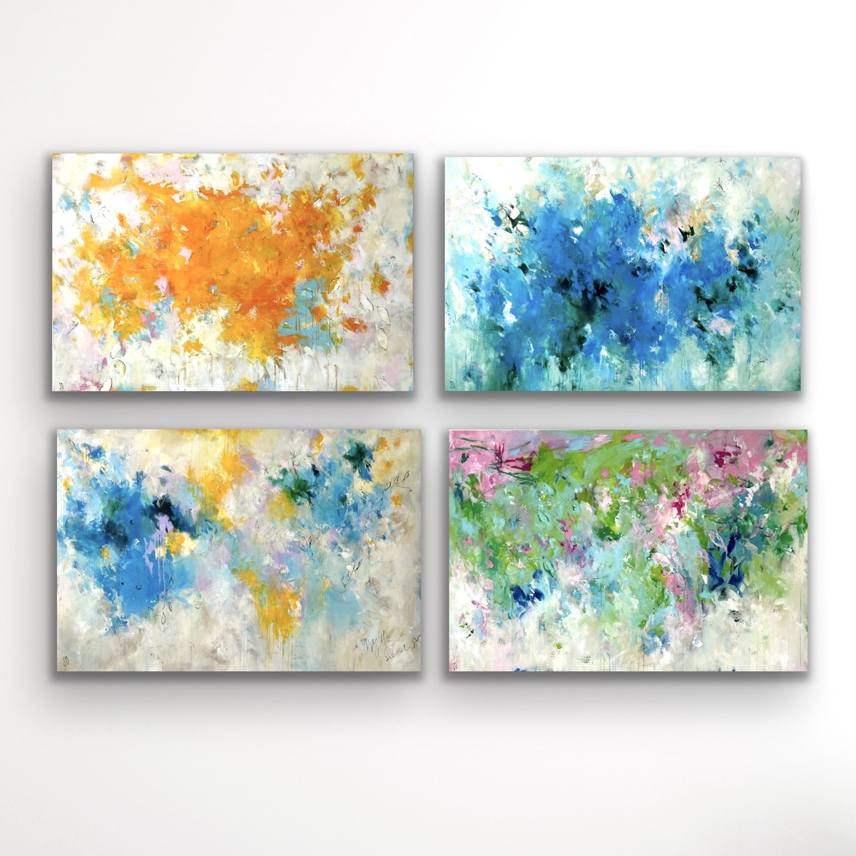 Serie Energy Boost. Abstrakte Gemälde von Sandra Obel.