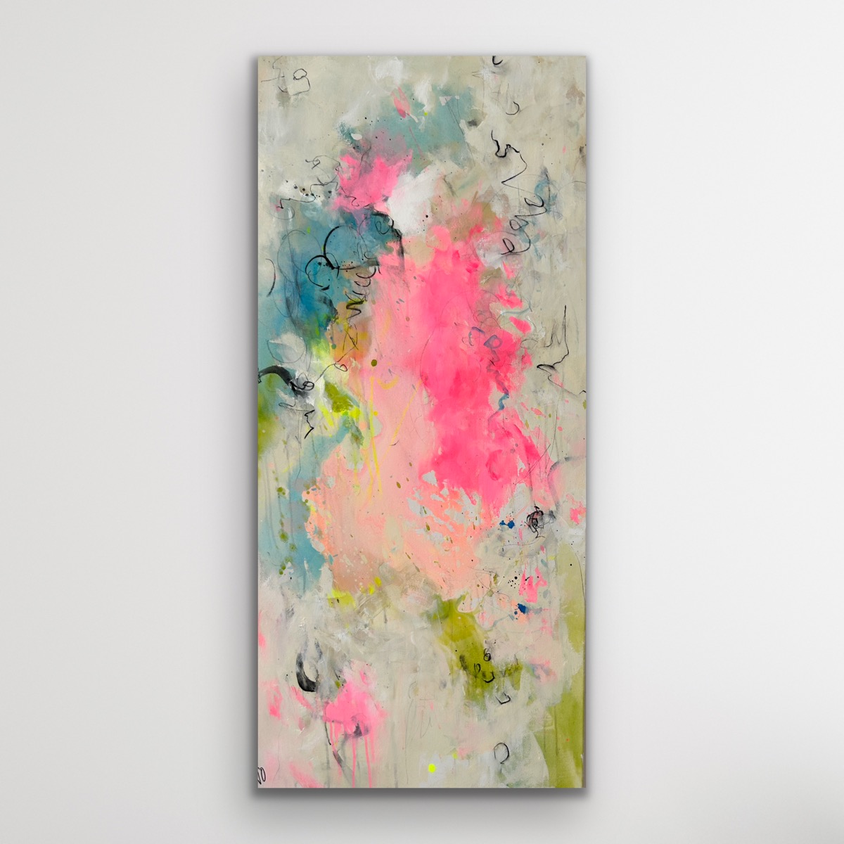 Kunstwerk River in you. Abstraktes Gemälde von Sandra Obel.