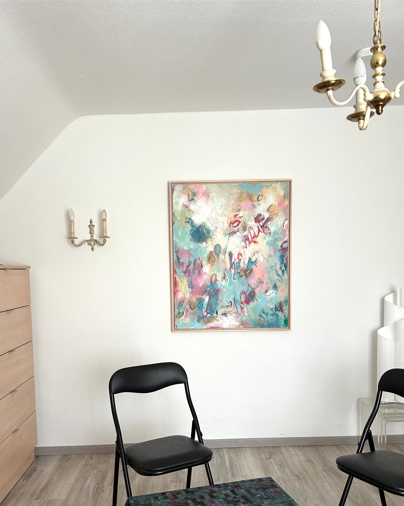 Kunstwerk Daydream. Abstraktes Gemälde von Sandra Obel.