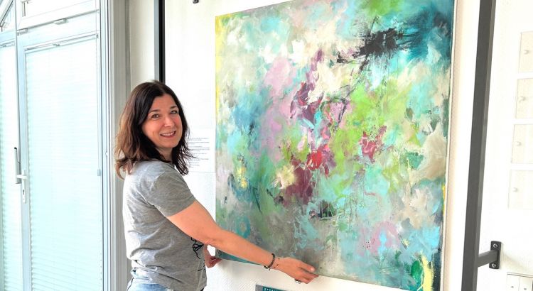 abstrakte moderne kunst sandra obel